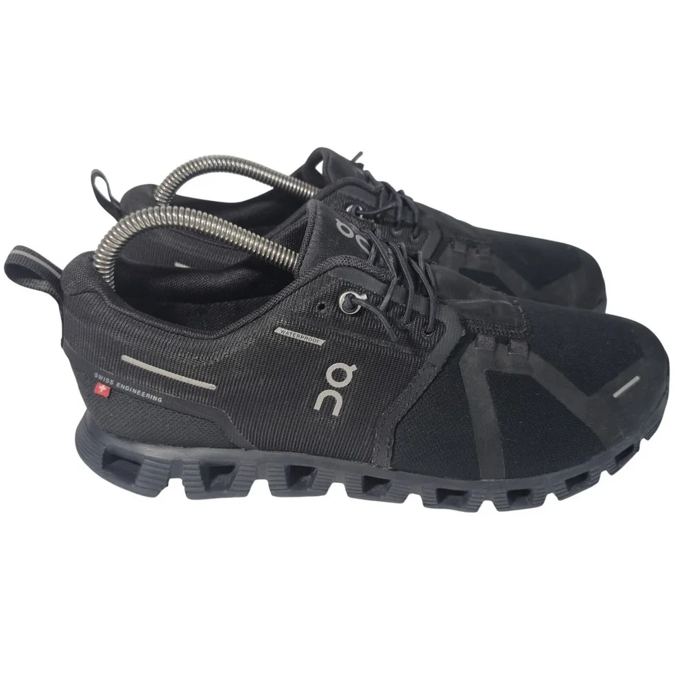 On Running Cloud Waterproof Women's Sneakers - Triple Black Size 8.5 Gorpcore